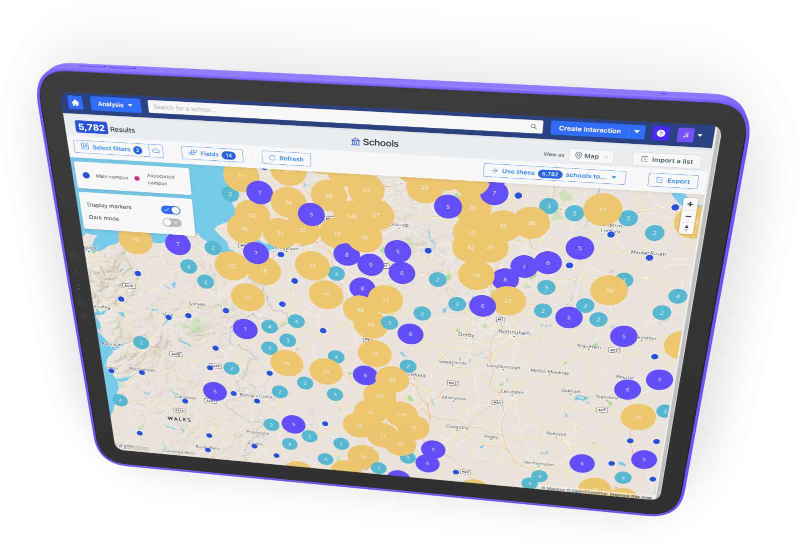 Maps for geo data